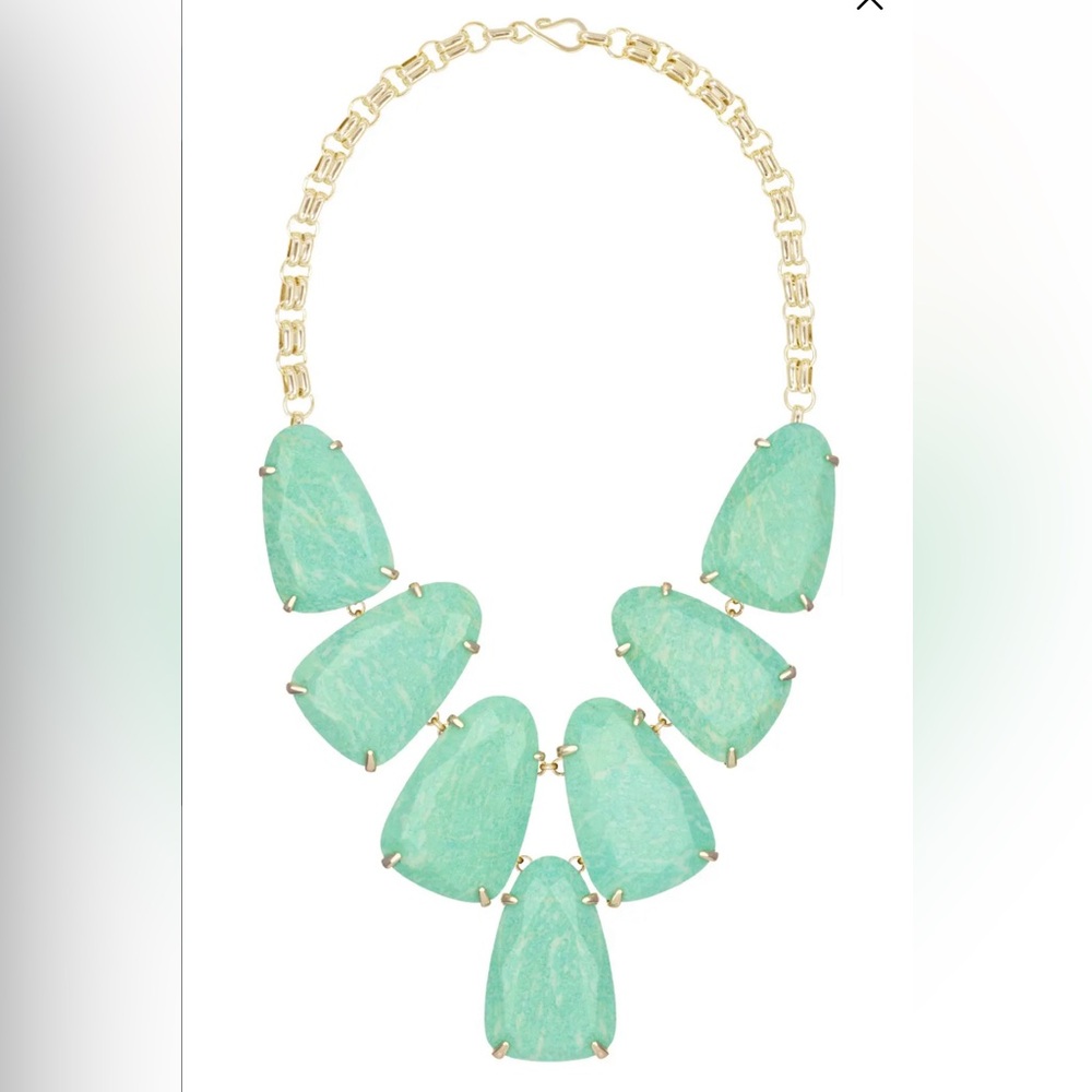 Kendra Scott Harlow Statement Necklace in Amazonite - Picture 9 of 9